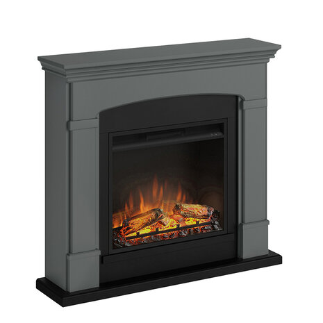 TAGU TAGU Helmi Solid Grey met elektrische haard TAGU TAGU Helmi Solid Grey met elektrische haard