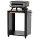 Cozze Cozze Trolley voor Pizzaoven met Uitschuifbare Snijplank - Zwart Cozze Cozze Trolley voor Pizzaoven met Uitschuifbare Snijplank - Zwart