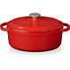 Cuisinova Cuisinova Braadpan Gietijzer Ovaal 23 x 29 cm - Rood Cuisinova Cuisinova Braadpan Gietijzer Ovaal 23 x 29 cm - Rood