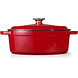 Cuisinova Cuisinova Braadpan Gietijzer Ovaal 23 x 29 cm - Rood Cuisinova Cuisinova Braadpan Gietijzer Ovaal 23 x 29 cm - Rood