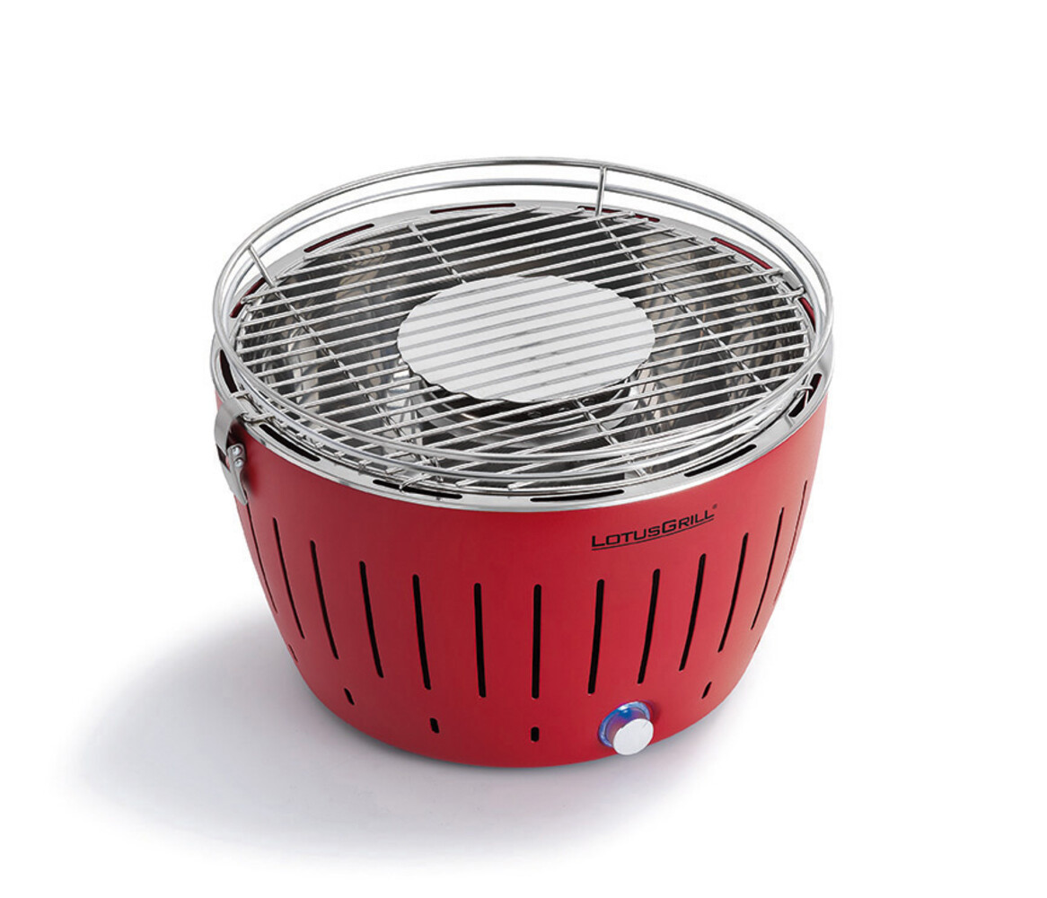 LotusGrill LotusGrill Classic Tafelbarbecue - Ø350mm - Rood LotusGrill LotusGrill Classic Tafelbarbecue - Ø350mm - Rood