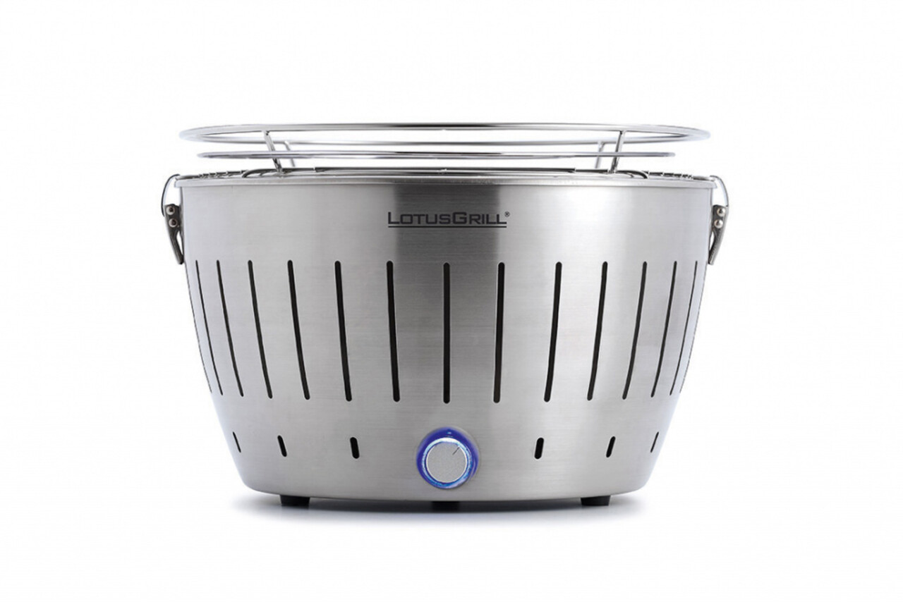 LotusGrill LotusGrill Classic Tafelbarbecue - Ø350mm - rvs LotusGrill LotusGrill Classic Tafelbarbecue - Ø350mm - rvs