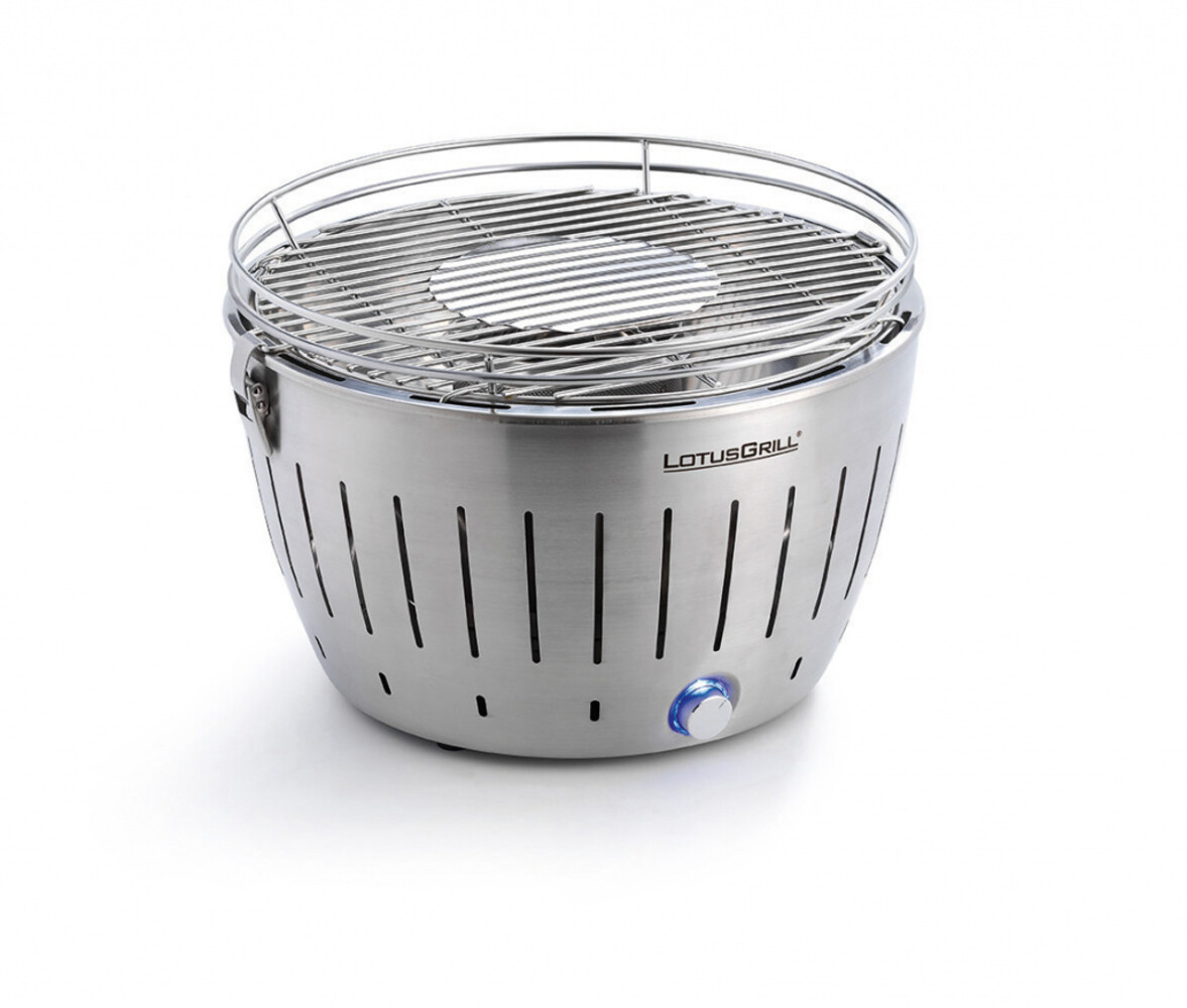 LotusGrill LotusGrill Classic Tafelbarbecue - Ø350mm - rvs LotusGrill LotusGrill Classic Tafelbarbecue - Ø350mm - rvs