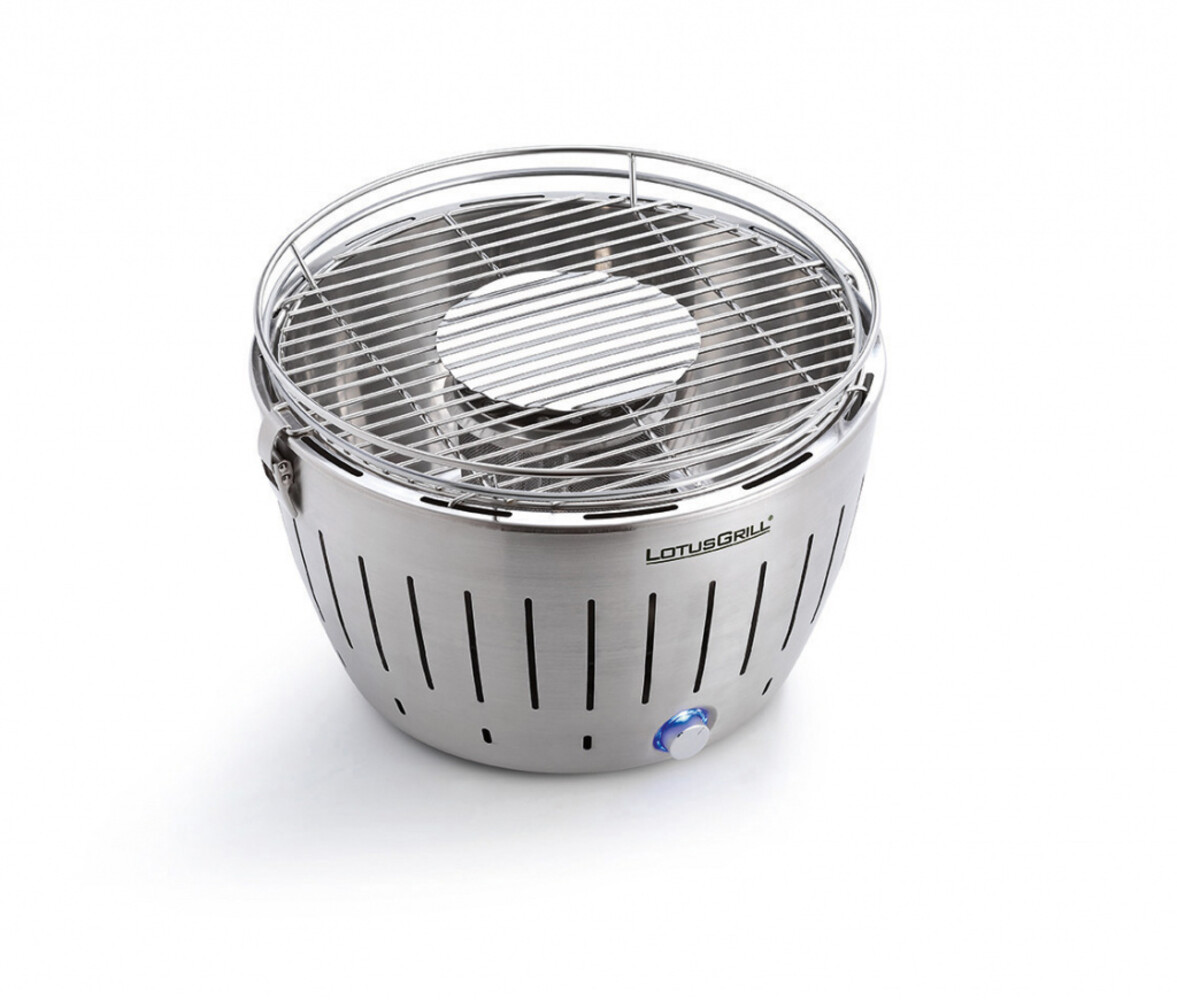 LotusGrill LotusGrill Classic Tafelbarbecue - Ø350mm - rvs LotusGrill LotusGrill Classic Tafelbarbecue - Ø350mm - rvs