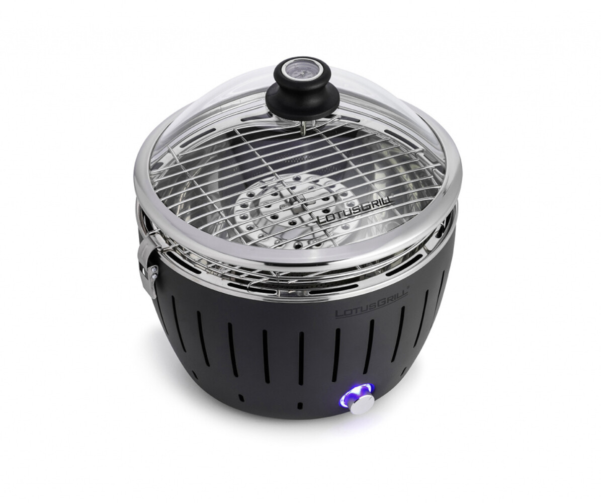 LotusGrill LotusGrill Glazen deksel voor Mini Ø290mm - Met geïntegreerde thermometer LotusGrill LotusGrill Glazen deksel voor Mini Ø290mm - Met geïntegreerde thermometer