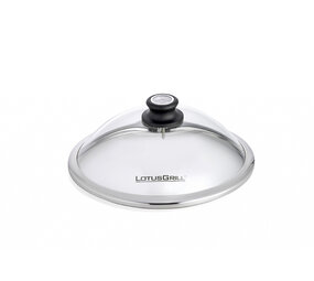 LotusGrill LotusGrill Glazen deksel voor Mini Ø290mm - Met geïntegreerde thermometer LotusGrill LotusGrill Glazen deksel voor Mini Ø290mm - Met geïntegreerde thermometer