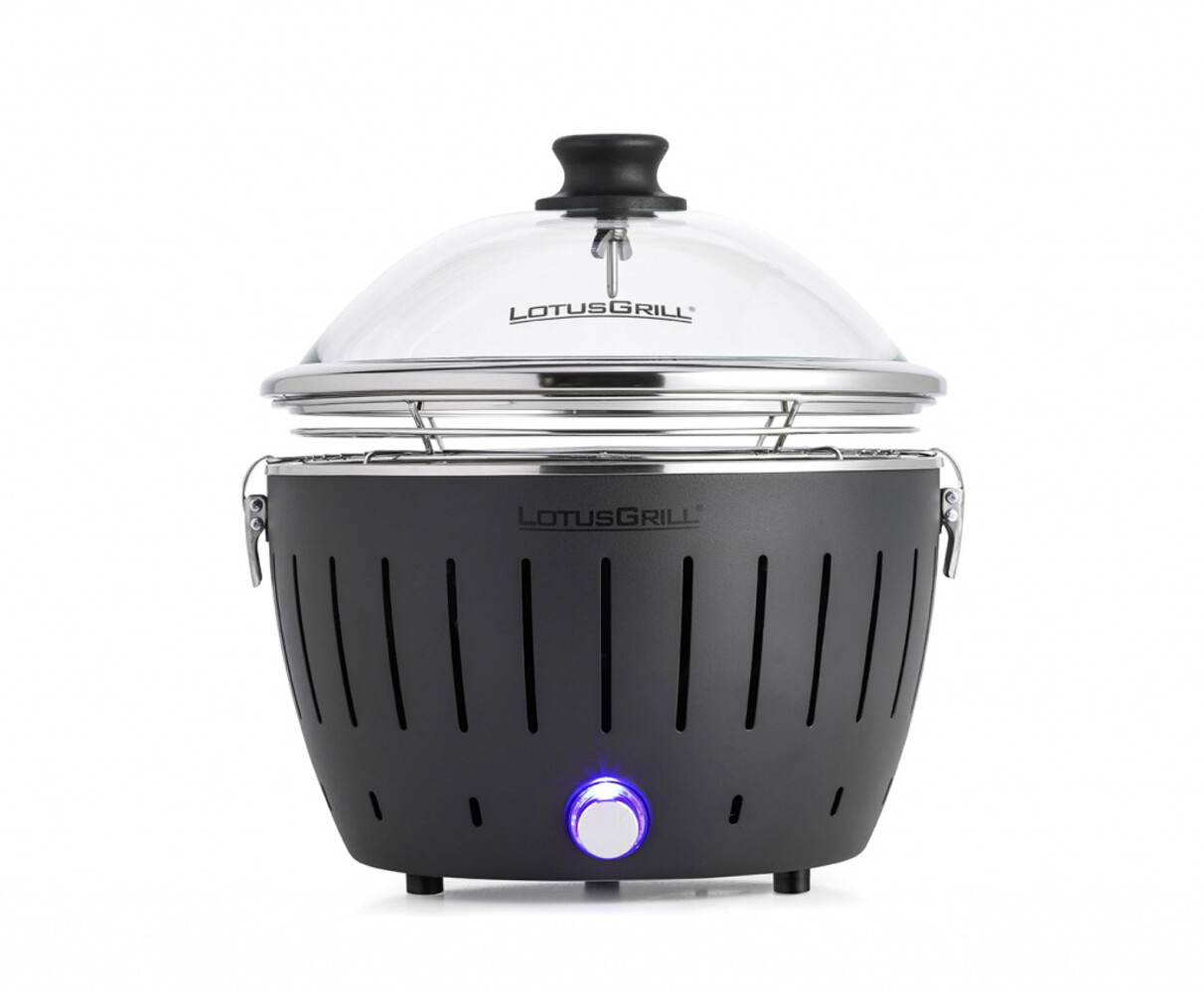 LotusGrill LotusGrill Glazen deksel voor Mini Ø290mm - Met geïntegreerde thermometer LotusGrill LotusGrill Glazen deksel voor Mini Ø290mm - Met geïntegreerde thermometer