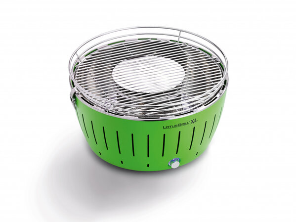LotusGrill LotusGrill XL Tafelbarbecue - Ø435mm - Groen LotusGrill LotusGrill XL Tafelbarbecue - Ø435mm - Groen