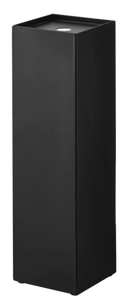 Yamazaki Yamazaki Toiletrol houder Gesloten - Tower - black Yamazaki Yamazaki Toiletrol houder Gesloten - Tower - black