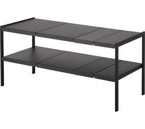 Yamazaki Yamazaki Keukenkast Organizer Uitschuifbaar 2 niveau - Tower - Black Yamazaki Yamazaki Keukenkast Organizer Uitschuifbaar 2 niveau - Tower - Black