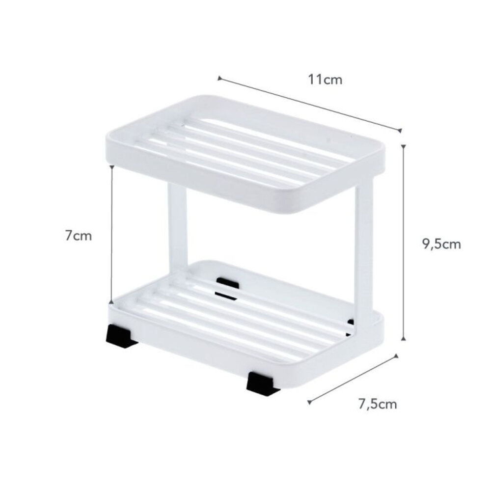 Yamazaki Yamazaki  Zeepbakje 2 niveaus - Tower - white