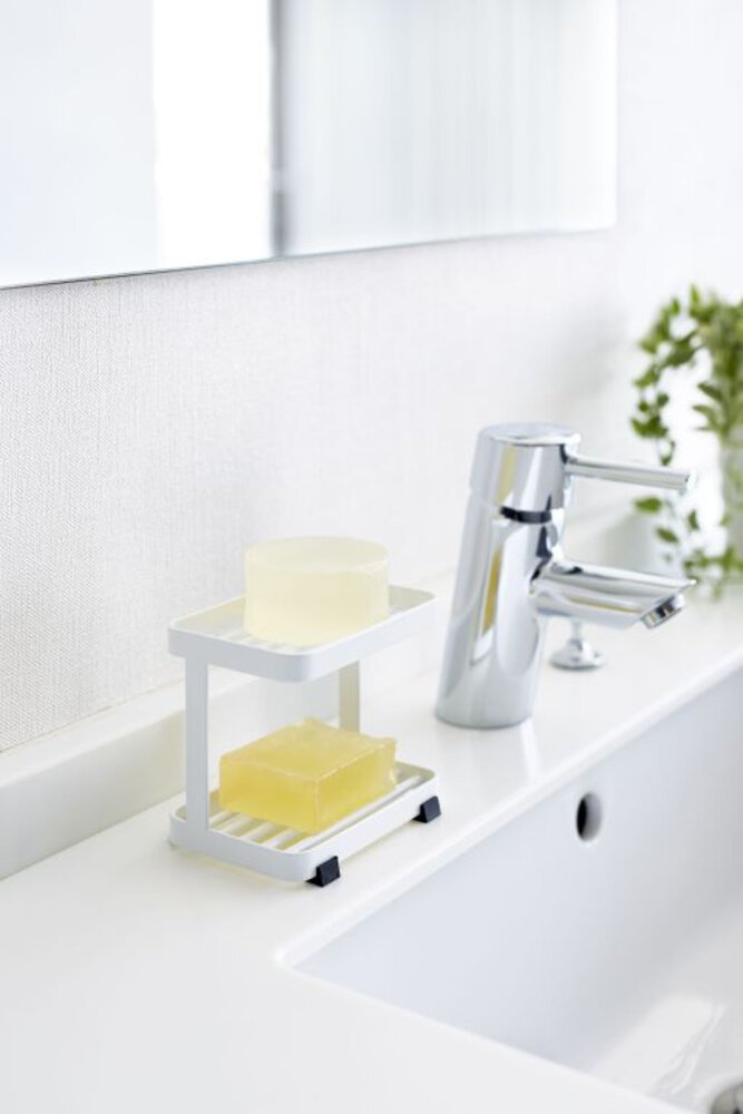 Yamazaki Yamazaki  Zeepbakje 2 niveaus - Tower - white