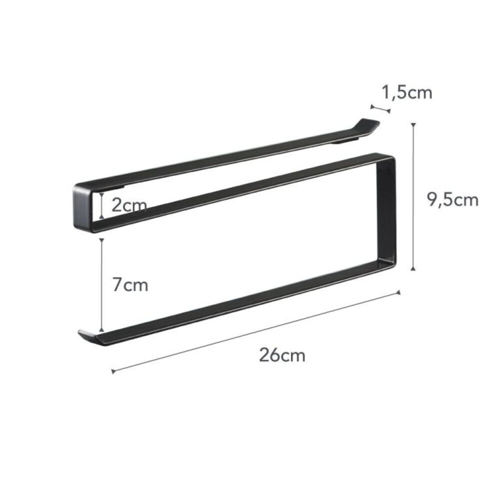 Yamazaki Yamazaki Keukenrolhouder - Tower - black