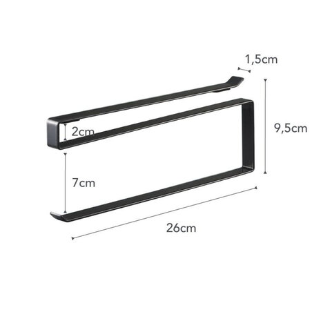Yamazaki Yamazaki Keukenrolhouder - Tower - black