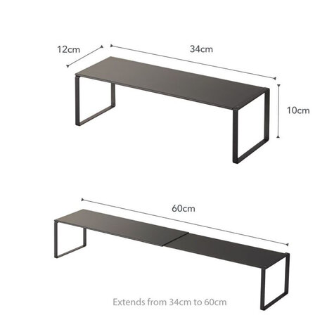 Yamazaki Yamazaki Schoenenrek uitschuifbaar - Frame - black