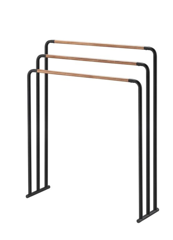 Yamazaki Yamazaki Plain Handdoekrek - black Yamazaki Yamazaki Plain Handdoekrek - black