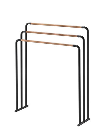 Yamazaki Yamazaki Plain Handdoekrek - black Yamazaki Yamazaki Plain Handdoekrek - black