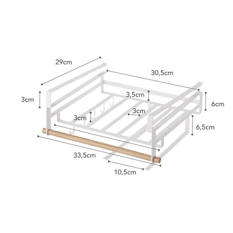 Yamazaki Yamazaki Keukenrek - Tosca - white Yamazaki Yamazaki Keukenrek - Tosca - white