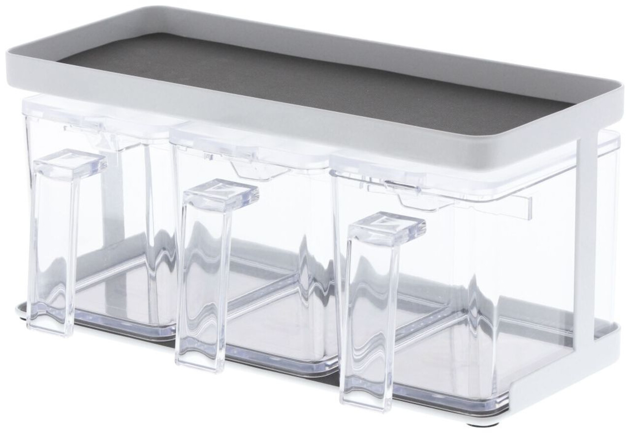 Yamazaki Yamazaki Voorraadbussen met Rek- white