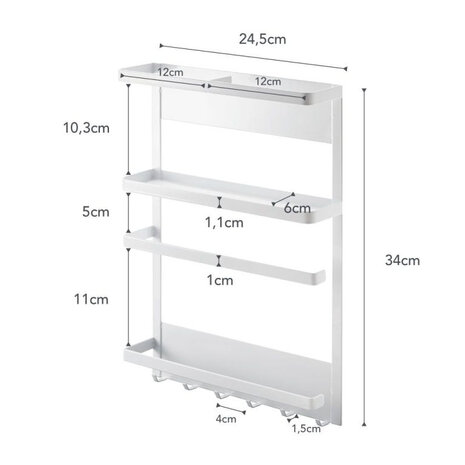 Yamazaki Yamazaki Opbergrek - Tower - white