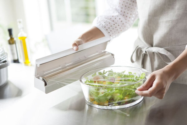 Yamazaki Yamazaki Magnetische Vershoudfolie Dispenser - Tower - white