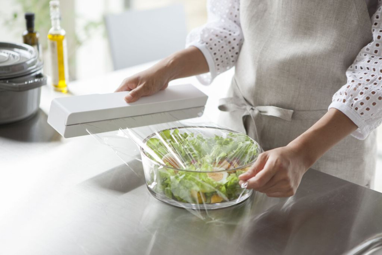 Yamazaki Yamazaki Magnetische Vershoudfolie Dispenser - Tower - white