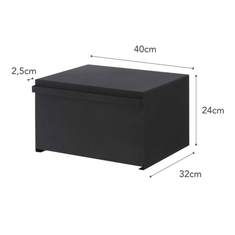 Yamazaki Yamazaki Broodtrommel - Tower - black Yamazaki Yamazaki Broodtrommel - Tower - black