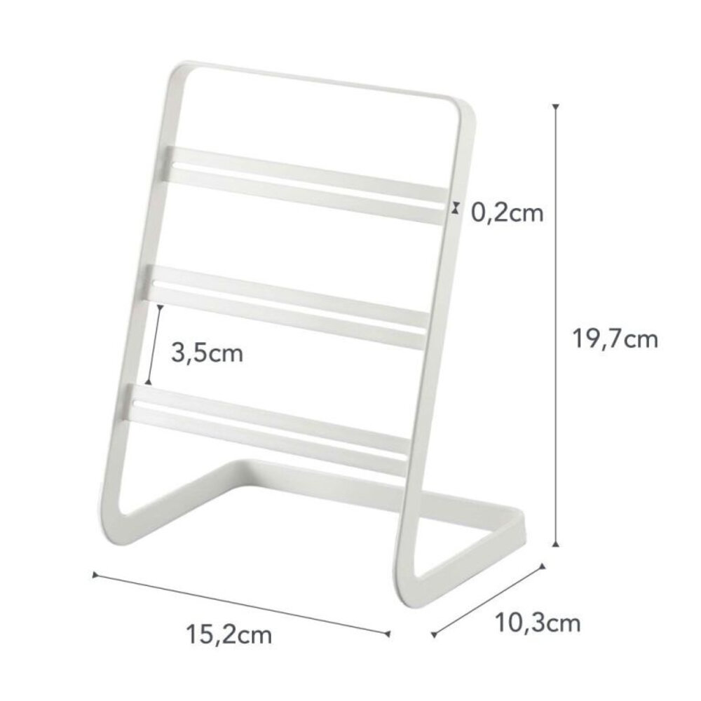 Yamazaki Yamazaki Oorbellen standaard - Tower - white Yamazaki Yamazaki Oorbellen standaard - Tower - white