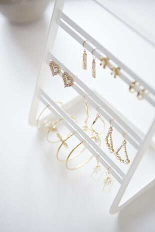 Yamazaki Yamazaki Oorbellen standaard - Tower - white Yamazaki Yamazaki Oorbellen standaard - Tower - white