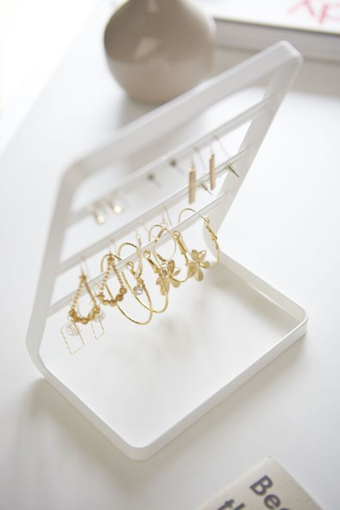 Yamazaki Yamazaki Oorbellen standaard - Tower - white Yamazaki Yamazaki Oorbellen standaard - Tower - white