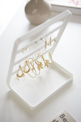 Yamazaki Yamazaki Oorbellen standaard - Tower - white Yamazaki Yamazaki Oorbellen standaard - Tower - white