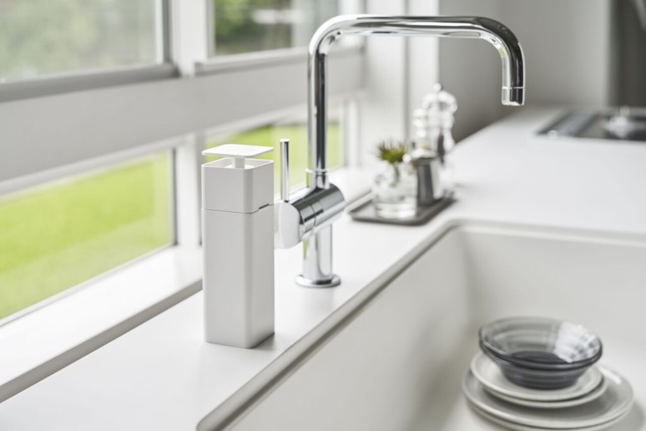 Yamazaki Yamazaki Afwasmiddel Dispenser - Tower - White