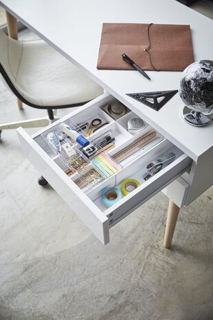 Yamazaki Yamazaki Lade-organizer Uitschuifbaar - Tower - White Yamazaki Yamazaki Lade-organizer Uitschuifbaar - Tower - White