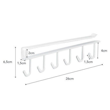 Yamazaki Yamazaki Keuken ophangrek onder plank - Tower - white