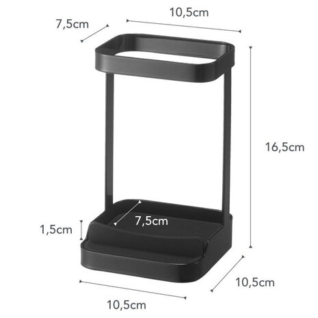 Yamazaki Yamazaki Hair iron stand - Tower - Black Yamazaki Yamazaki Hair iron stand - Tower - Black