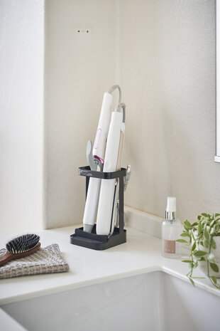 Yamazaki Yamazaki Hair iron stand - Tower - Black Yamazaki Yamazaki Hair iron stand - Tower - Black