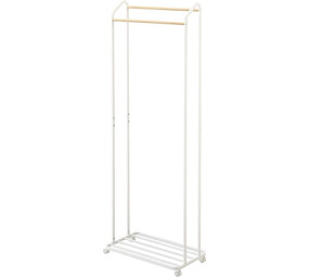 Yamazaki Yamazaki Kledingrek met Wielen - Tower - white Yamazaki Yamazaki Kledingrek met Wielen - Tower - white