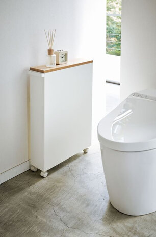 Yamazaki Yamazaki Opbergtrolley - Tower - white Yamazaki Yamazaki Opbergtrolley - Tower - white