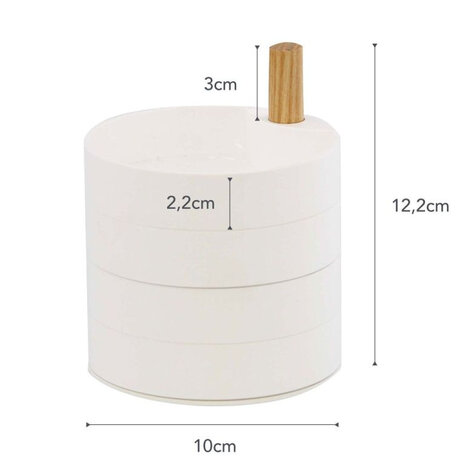 Yamazaki Yamazaki sieraden doosje Tray rond - Tosca Yamazaki Yamazaki sieraden doosje Tray rond - Tosca