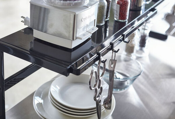 Yamazaki Yamazaki Keukenrek Uitschuifbaar - Tower - black Yamazaki Yamazaki Keukenrek Uitschuifbaar - Tower - black