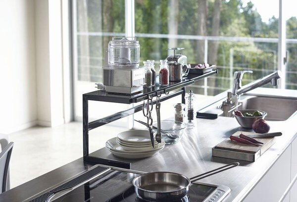 Yamazaki Yamazaki Keukenrek Uitschuifbaar - Tower - black Yamazaki Yamazaki Keukenrek Uitschuifbaar - Tower - black