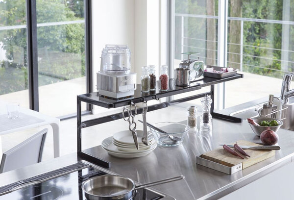 Yamazaki Yamazaki Keukenrek Uitschuifbaar - Tower - black Yamazaki Yamazaki Keukenrek Uitschuifbaar - Tower - black