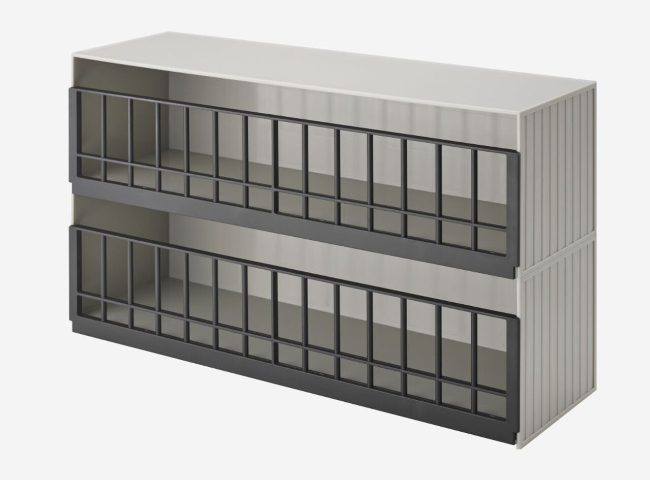 Yamazaki Yamazaki Speelgoedrek - Tower - Grey/White Yamazaki Yamazaki Speelgoedrek - Tower - Grey/White