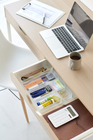 Yamazaki Yamazaki Stapelbare Lade Organizer - Tower - White Yamazaki Yamazaki Stapelbare Lade Organizer - Tower - White