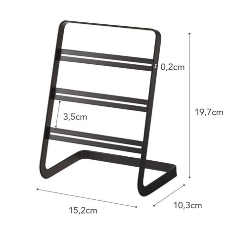 Yamazaki Yamazaki Oorbellen standaard - Tower - black Yamazaki Yamazaki Oorbellen standaard - Tower - black