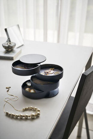 Yamazaki Yamazaki Sieradenhouder 4 - Tower - black Yamazaki Yamazaki Sieradenhouder 4 - Tower - black