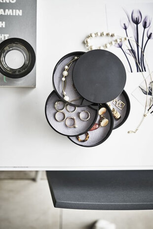 Yamazaki Yamazaki Sieradenhouder 4 - Tower - black Yamazaki Yamazaki Sieradenhouder 4 - Tower - black