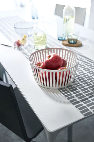 Yamazaki Yamazaki Fruitschaal Ø 21,5 cm - Tower - white Yamazaki Yamazaki Fruitschaal Ø 21,5 cm - Tower - white