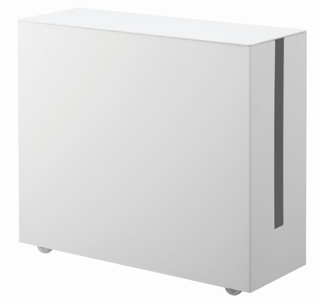 Yamazaki Yamazaki Kabelbox met Wielen - Tower - White Yamazaki Yamazaki Kabelbox met Wielen - Tower - White