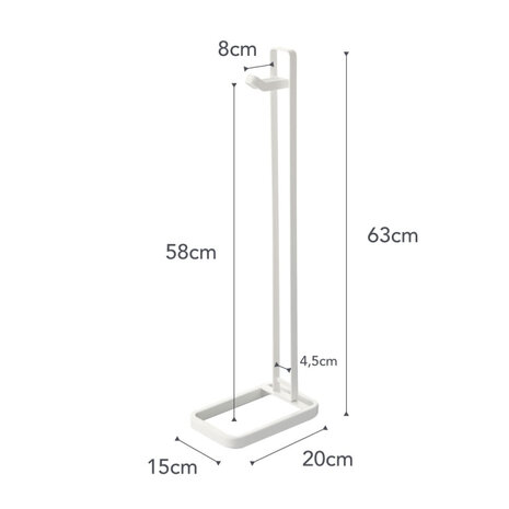 Yamazaki Yamazaki Fietsenrek Kind - Tower - White Yamazaki Yamazaki Fietsenrek Kind - Tower - White